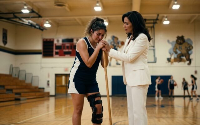Entrenadora cruel pone a trapear a la jugadora lesionada: no sabía a quién tenía justo a sus espaldas 😡🏀